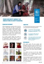 Food Security Impact of Reduction in WFP Funding