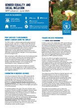 Gender Equality and Social Inclusion Factsheet – June 2025