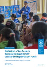 Evaluation of Lao People's Democratic Republic WFP Country Strategic Plan 2017-2021