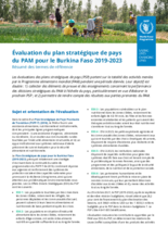 Evaluation of Burkina Faso WFP Country Strategic Plan 2019-2023
