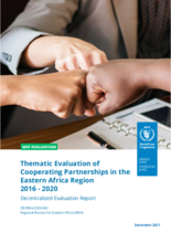 Thematic Evaluation of Cooperating Partnerships in the Eastern Africa Region 2016-2020