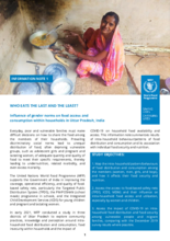 Who eats the Last and the Least? Influence of gender norms on food access and consumption within households in Uttar Pradesh, India - Information Note no. 1