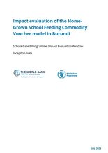 Burundi, Home-Grown School Feeding Programme: Impact Evaluation (Scale-up)