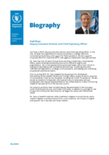 Deputy Executive Director and Chief Operating Officer Carl Skau - Biography - 2023