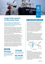 WFP Ukraine – Supporting exports of Ukrainian food – May 2025