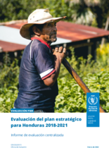 Evaluation of Honduras WFP Country Strategic Plan 2018-2021