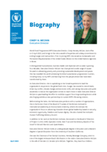 Biography - Executive Director Cindy H. McCain