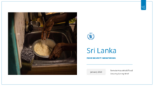 Sri Lanka: Remote Household Food Security Surveys