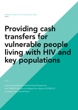 Providing cash transfers for vulnerable people living with HIV and key populations 