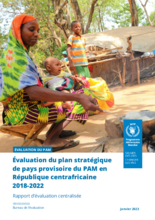 Evaluation of Central African Republic WFP Country Strategic Plan 2018-2022