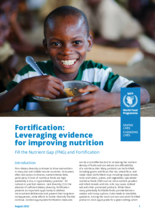 Fortification : Leveraging Evidence for Improving Nutrition