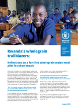 2022: Rwanda: Reflections on a fortified wholegrain maize meal pilot in school meals 