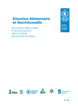 Situation Alimentaire et Nutritionnelle des enfants d’age scolaire et de leurs parents dans le Sud du Gouvernorat de Siliana