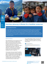 Nutrition advocacy in Bhutan for a healthier tomorrow