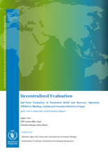 Nepal, Protracted Relief and Recovery Operation 200875: Evaluation