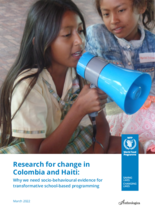 Research for change in Colombia and Haiti: Why we need socio-behavioural evidence for transformative school-based programming