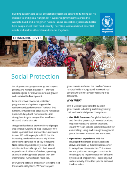Changing Lives - Social Protection | World Food Programme