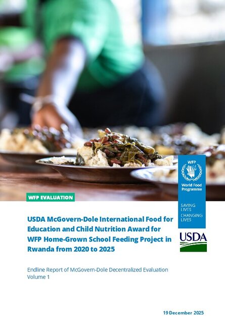 Rwanda, Home-Grown School Feeding (2020-2025): Evaluation