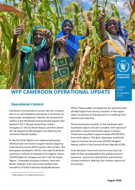 WFP Cameroon Operational Updates | World Food Programme
