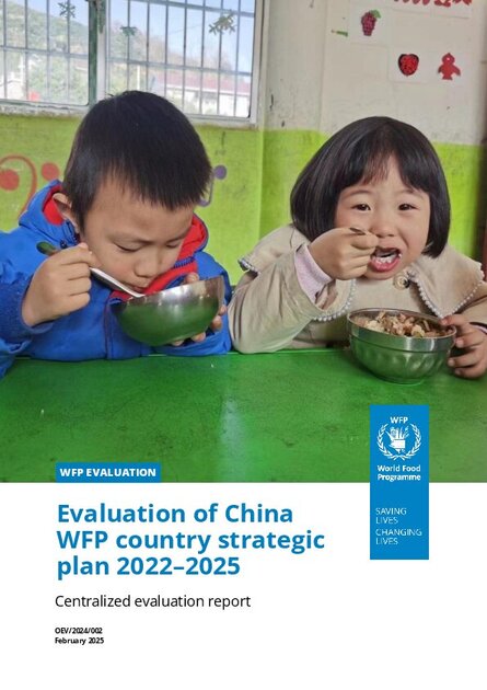 Evaluation of China WFP Country Strategic Plan 2022–2025 | World Food ...