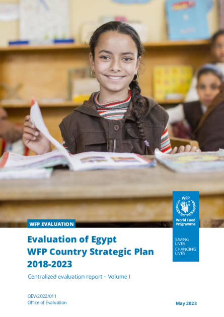 Evaluation of Egypt WFP Country Strategic Plan 2018-2023 | World Food ...