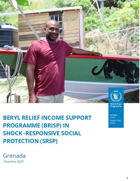 Beryl Relief Income Support Programme (BRISP) in Shock – Responsive Social Protection (SRSP)