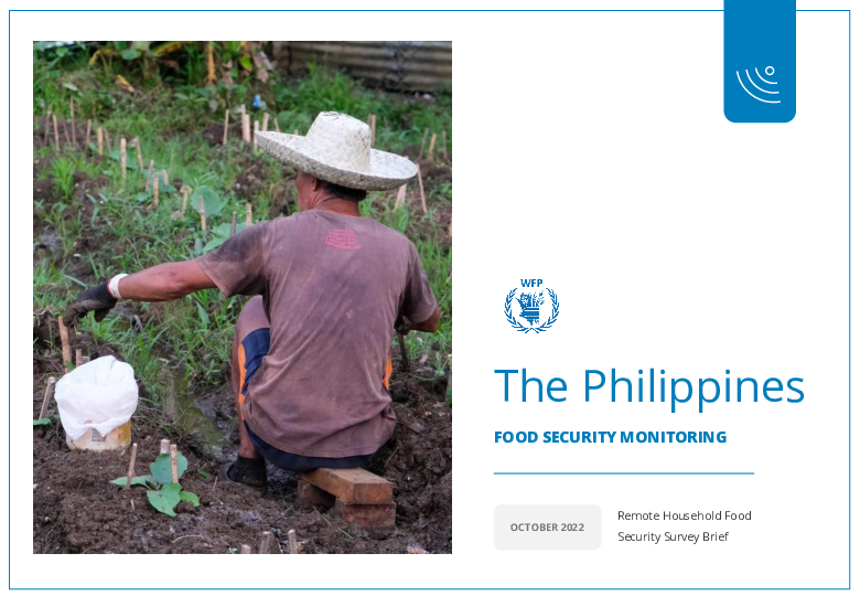 WFP Philippines – Food Security Monitoring - October 2022 | World Food ...
