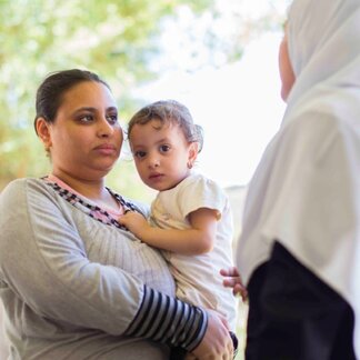 Working together with partners, WFP promotes nutrition and healthy eating practices, particularly during the first 1000 days of a child's life. 