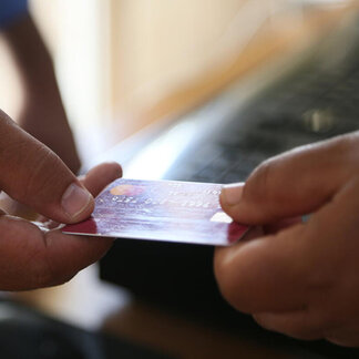 cash based transfer via a bank card