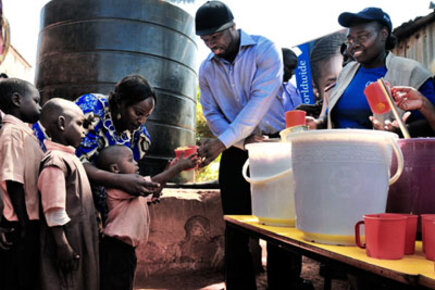 Curtis '50 Cent' Jackson in Kenya