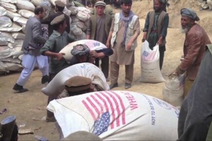 Food Rushed In For Survivors Of Landslides In Afghanistan