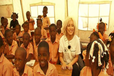 WFP Ambassador Christina Aguilera Visits Haiti