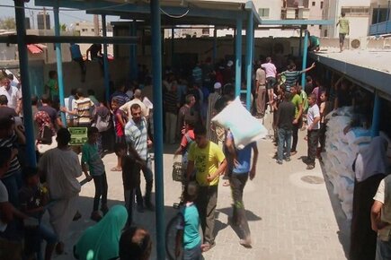 WFP and UNRWA Gaza Food Distribution (For the Media)