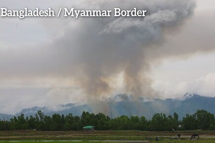 Rohingya fleeing Myanmar’s Northern Rakhine State