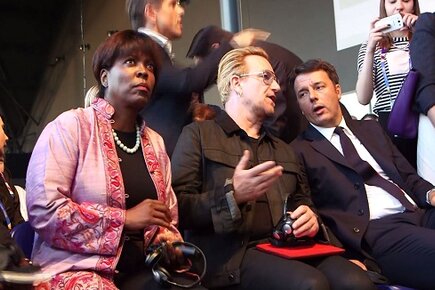 Bono at EXPO Speaks Out on Syria Crisis and Hunger (For the Media)