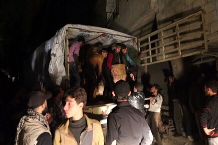 Breakthrough in Humanitarian Access as WFP Delivers Life-Saving Food to Five Besieged Towns in Syria (For the Media)