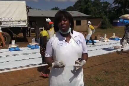 WFP Executive Director Ertharin Cousin Visits Ebola-Hit Sierra Leone