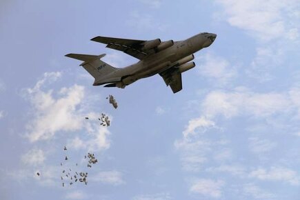 Airdrops Bring Food To Remote Villages In South Sudan