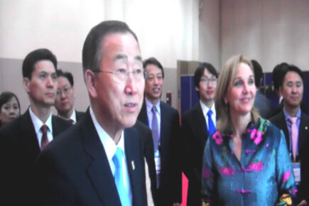 UN Secretary General Sees Hunger-Fighting TV Application By LG