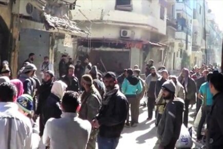 Evacuation Of Civilians From The Old City Of Homs (For The Media)