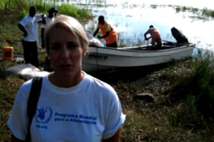 Boats Deliver Food In Flooded Mozambique