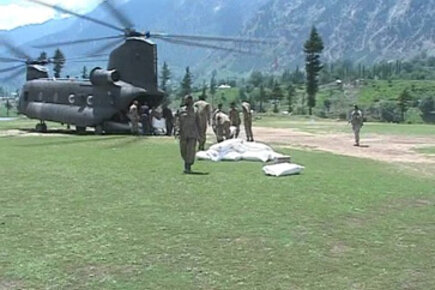 Airlifting Food To Pakistan Flood Victims