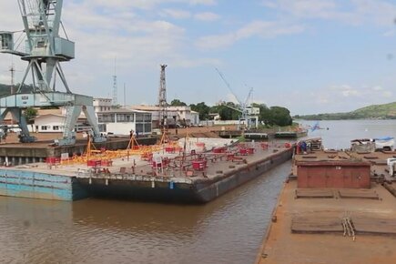 WFP River Convoy Carrying 1800 MT Of Rice Reaches Bangui