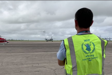 WFP News Footage Shows Arrival of WFP Helicopters, Aerials in Beira, Mozambique (For The Media)