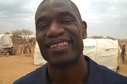 Basketball Star Dikembe Mutumbo Visits World's Largest Refugee Camp