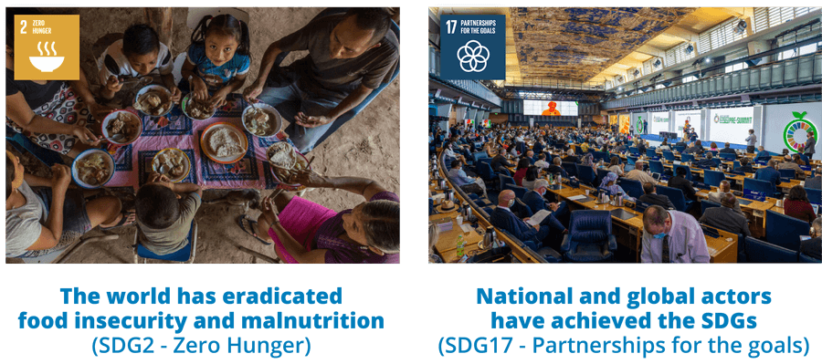 SDG 2 - Zero Hunger and SDG 17 - Partnerships for the goals